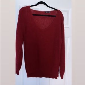 Plus size burgundy sweater. Size 20